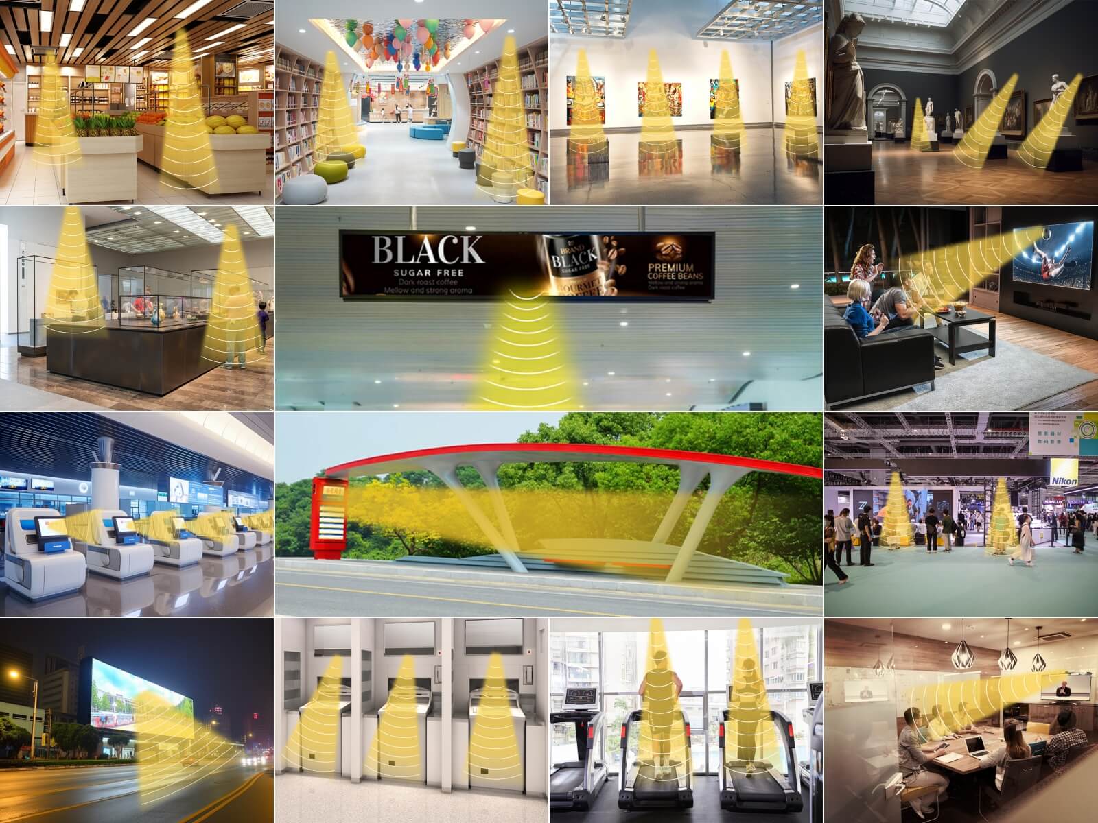 其他場景應(yīng)用定向揚聲器系統(tǒng)