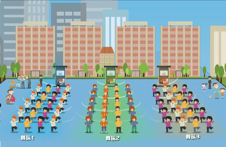 廣場(chǎng)舞定向音響,定向發(fā)聲,音區(qū)獨(dú)立