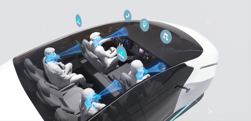 車內(nèi)空間定向音頻分區(qū)