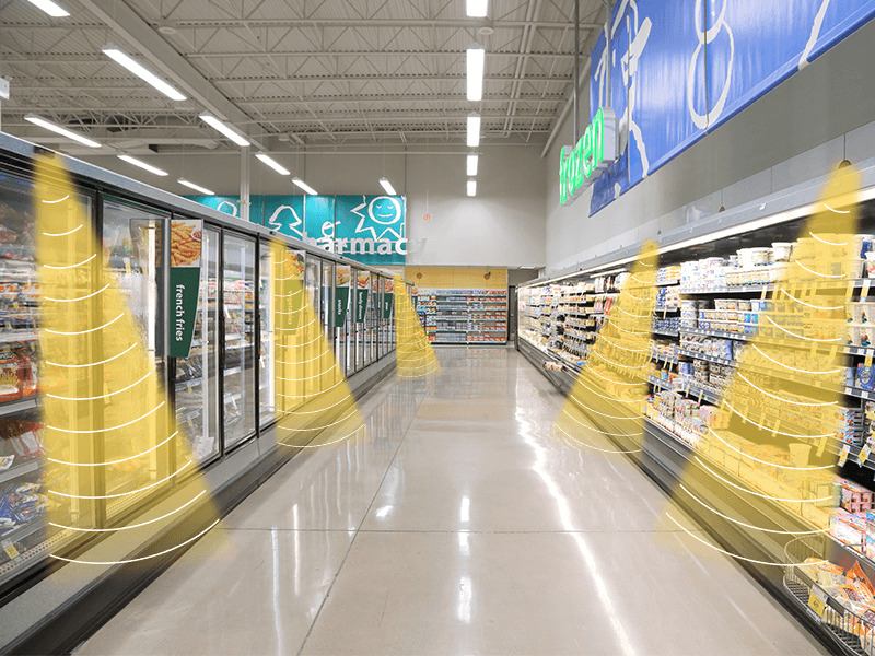 零售店集成定向音響