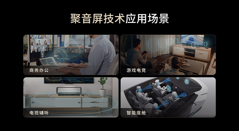 清聽聲學(xué)聚音屏技術(shù)應(yīng)用場景
