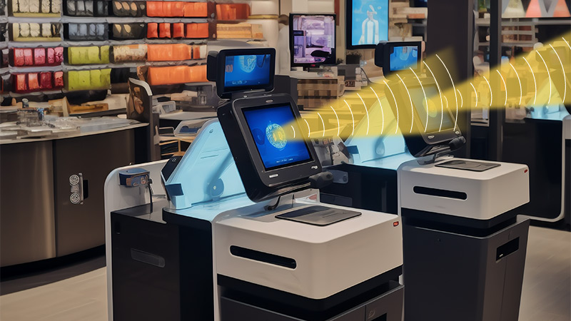 自助終端設備集成定向聲模組,定向發(fā)聲示意圖