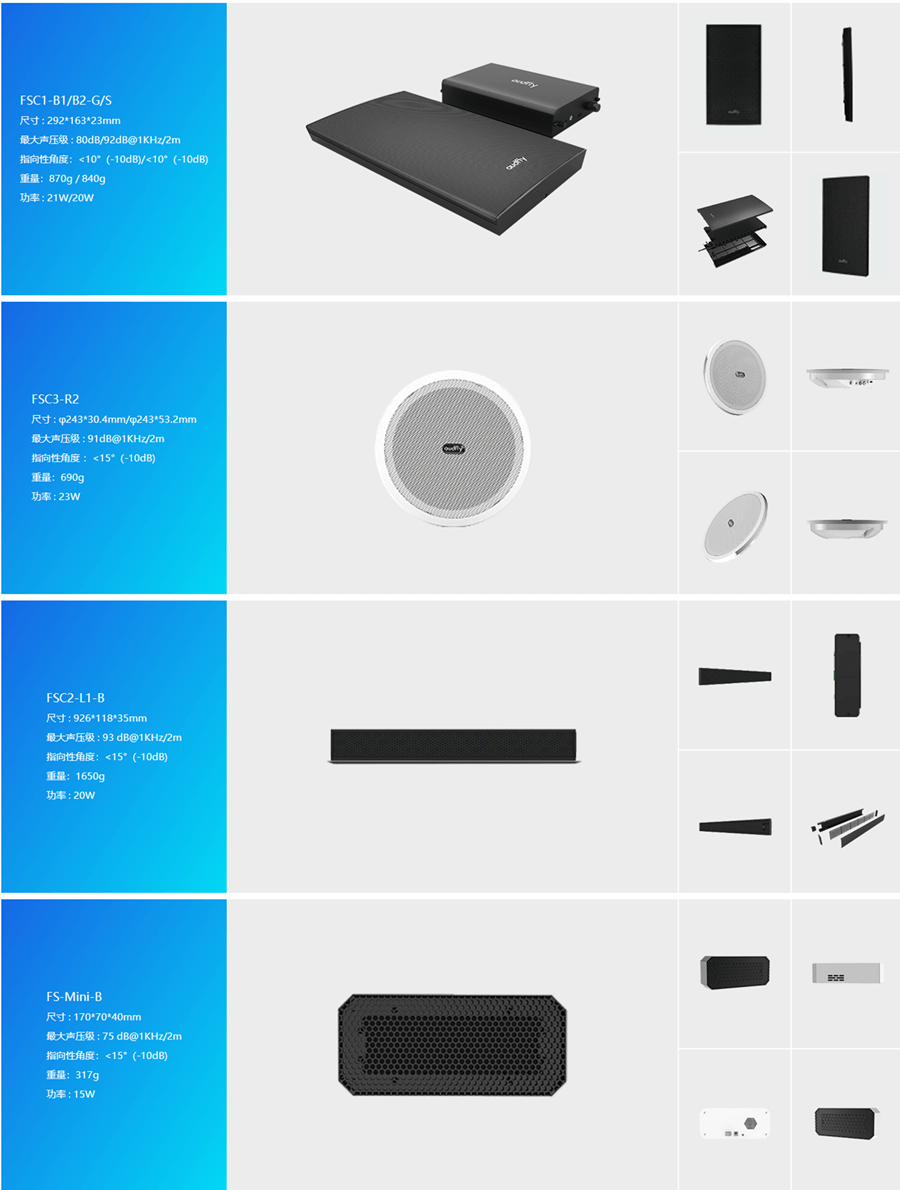 清聽聲學定向音箱