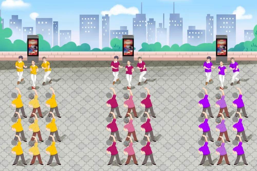 智慧舞場系統分區域、互不干擾圖